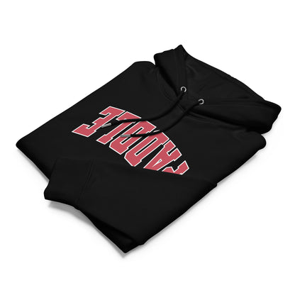 Paddle Tennis Hoodie With Upside-Down Red & White Text