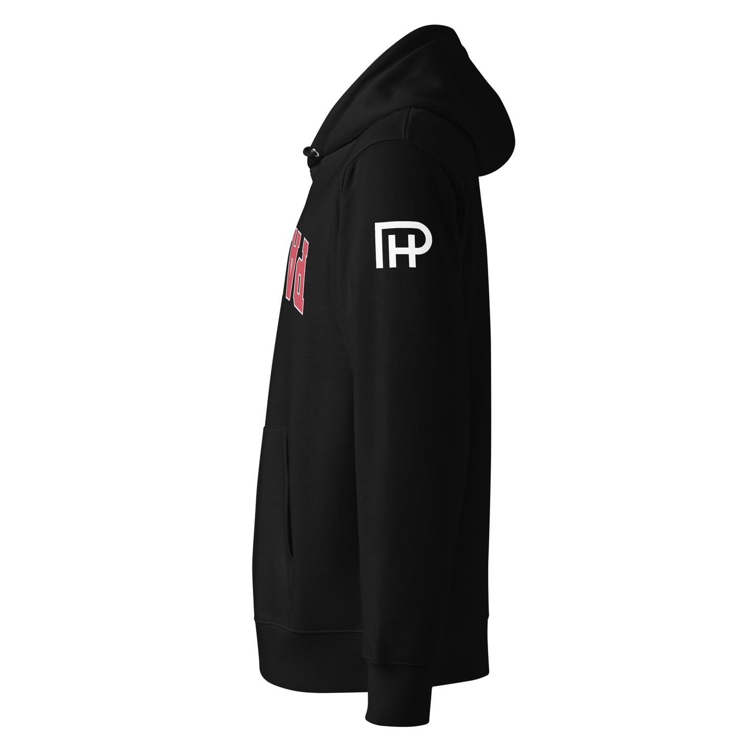 Paddle Tennis Hoodie With Upside-Down Red & White Text