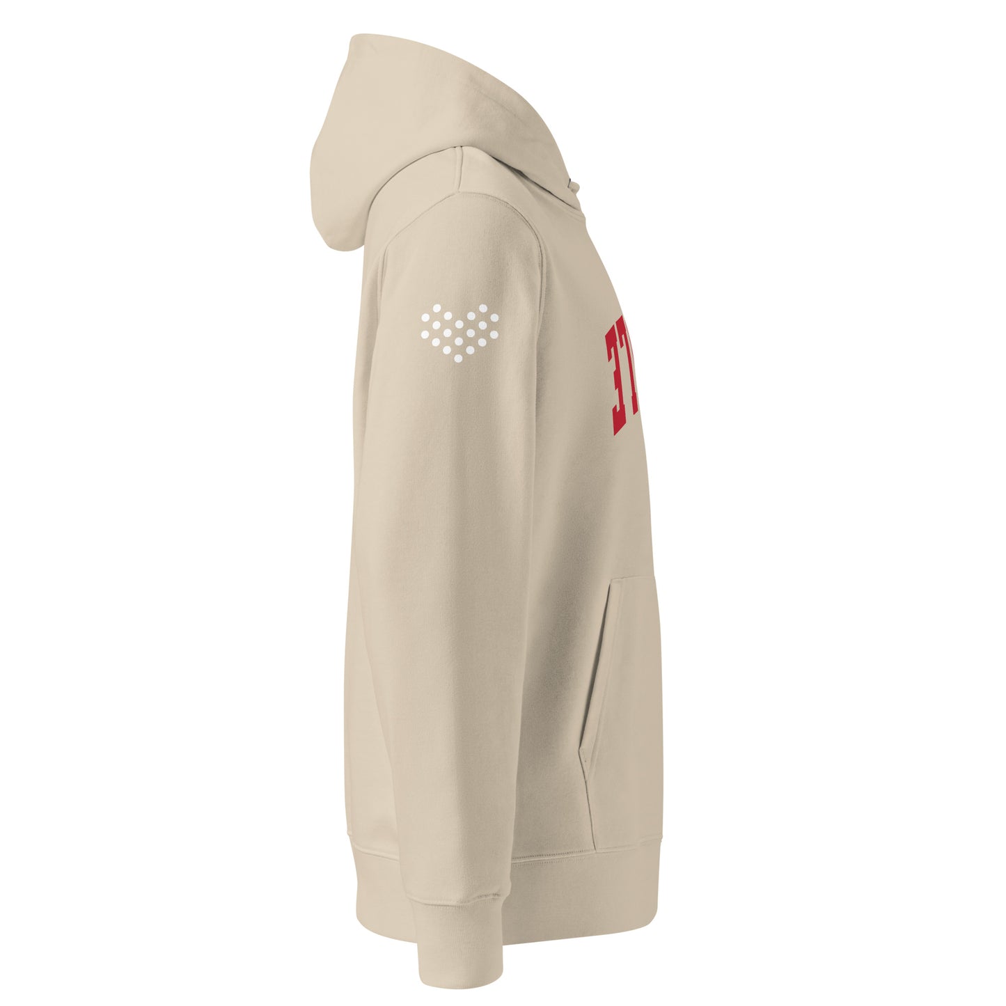 Paddle Tennis Hoodie With Upside-Down Red Text