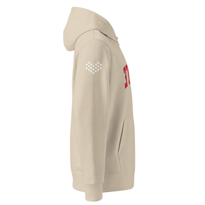 Paddle Tennis Hoodie With Upside-Down Red Text