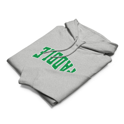 Paddle Tennis Hoodie With Upside-Down Green & White Text