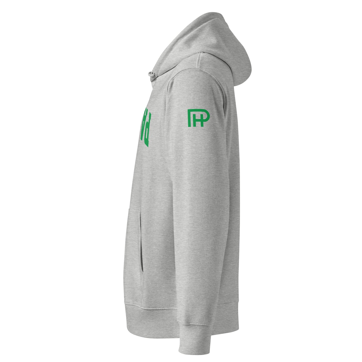 Paddle Tennis Hoodie With Upside-Down Green Text