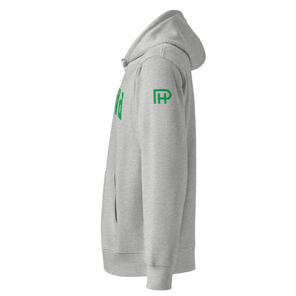 Paddle Tennis Hoodie With Upside-Down Green Text
