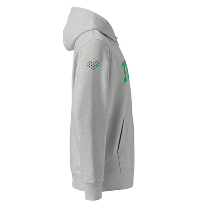 Paddle Tennis Hoodie With Upside-Down Green Text