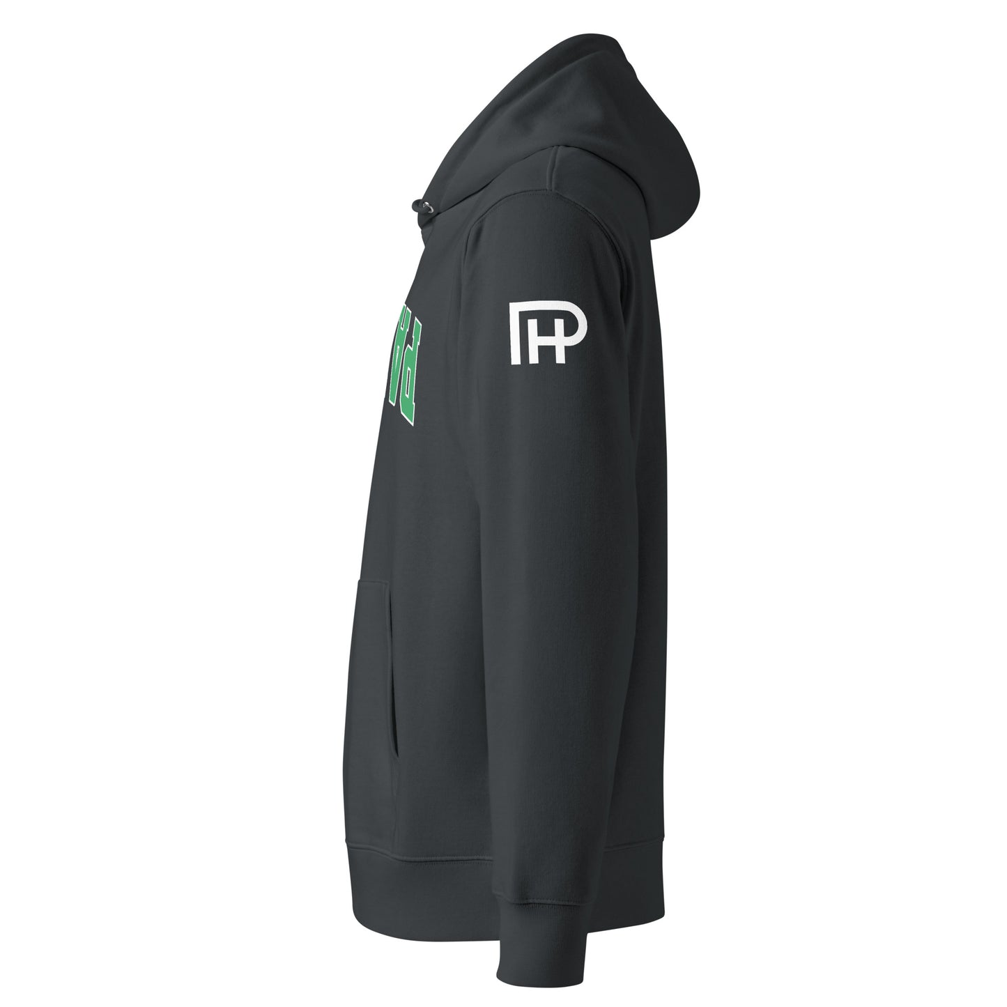 Paddle Tennis Hoodie With Upside-Down Green & White Text