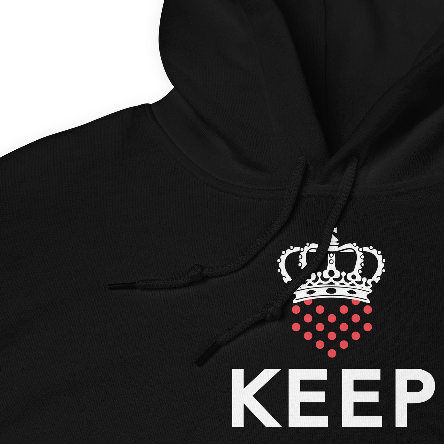 Keep Calm And Lob Hoodie With White Text Design