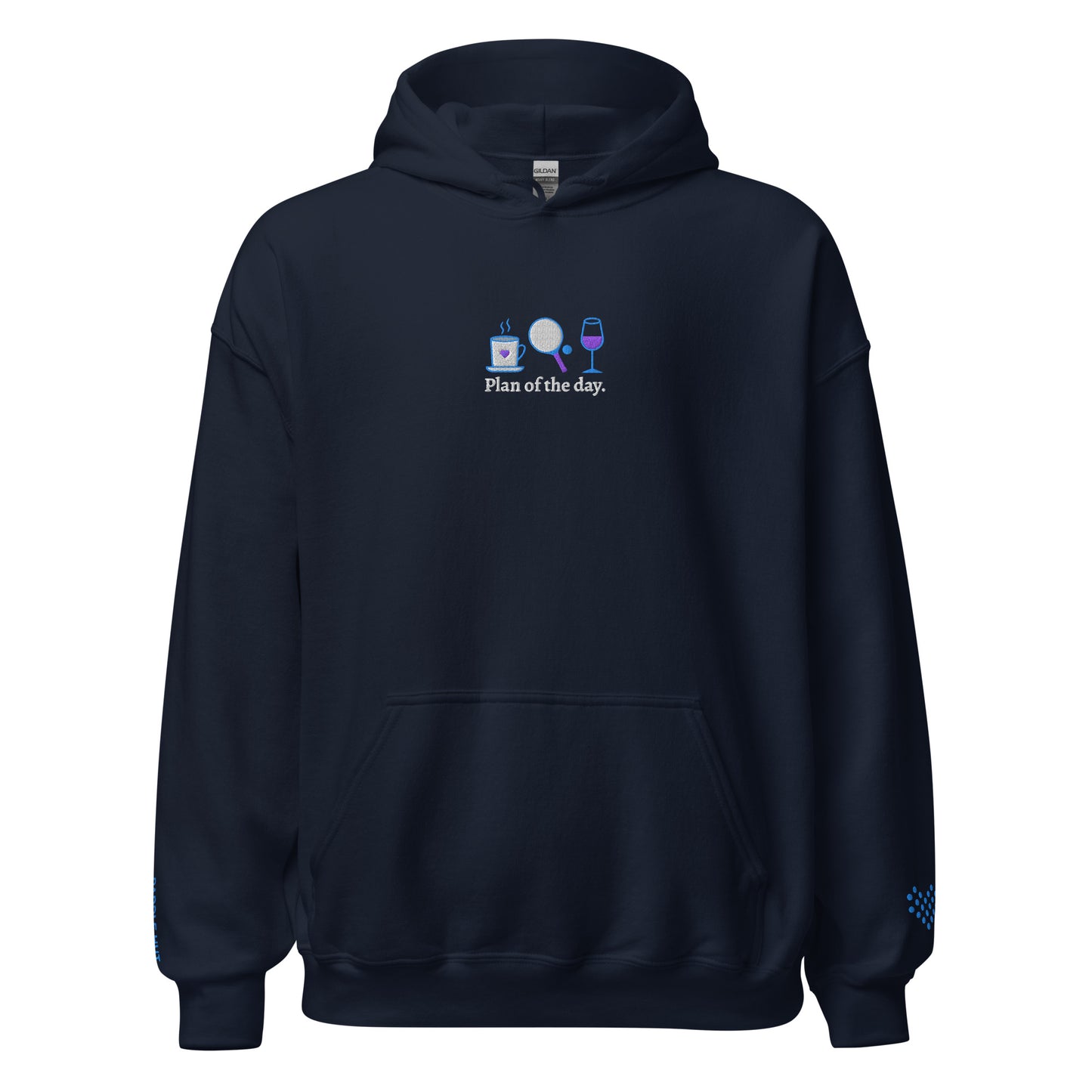 Plan Of The Day Embroidered Paddle Tennis Hoodie